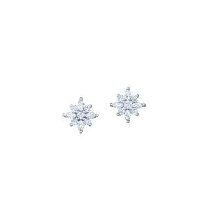 KWIAT STAR PETITE STUD EARRINGS WITH DIAMONDS